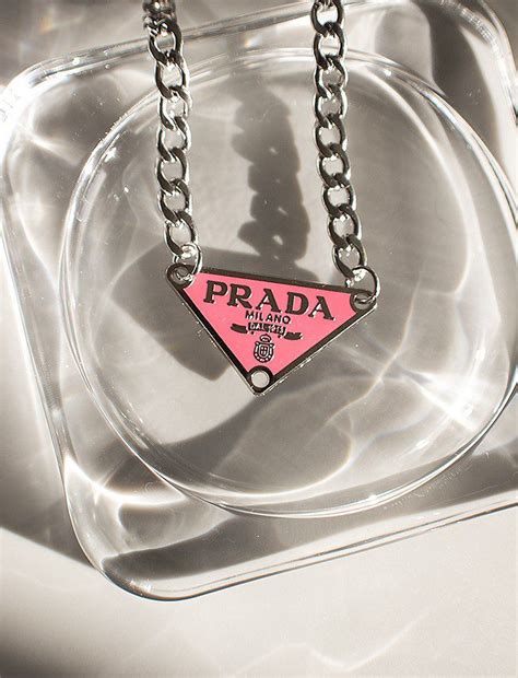 prada pink necklace